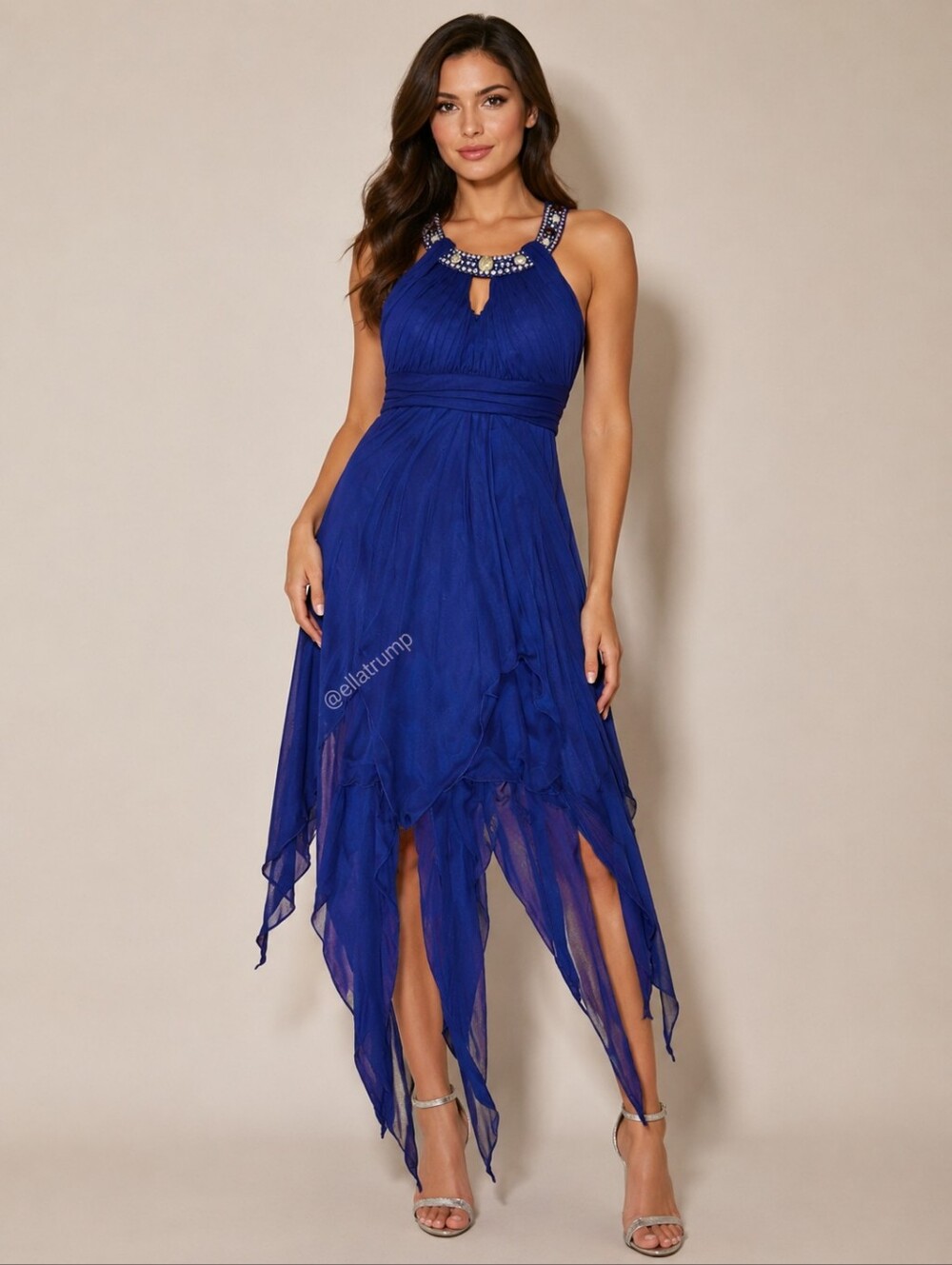 Jodi Kristopher Women's Purple-Blue Dress Size 1 Junior